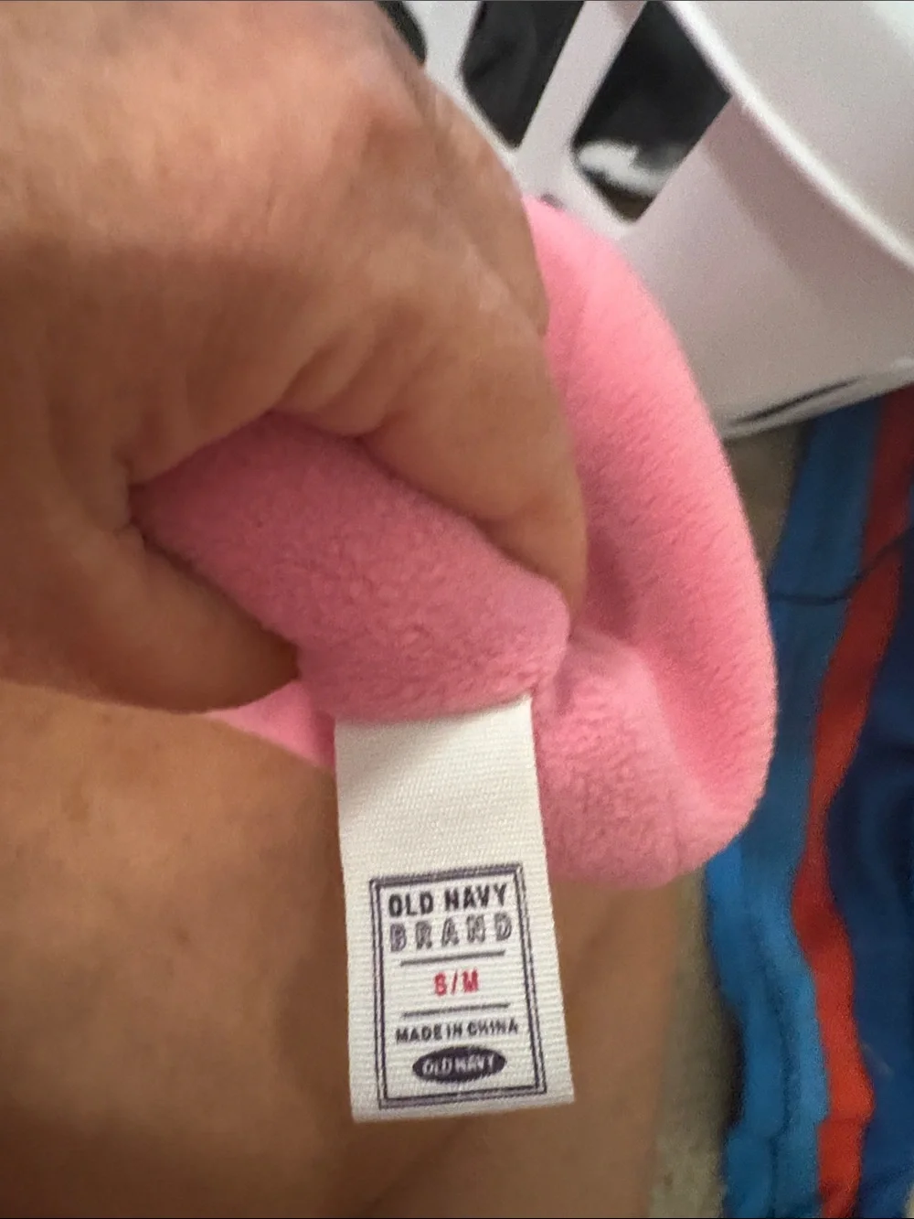 Old Navy Pink Sequin Cable Knit Beanie